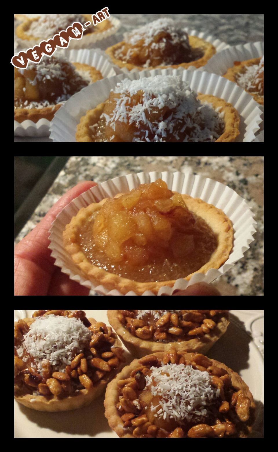 #VEGAN-#TARTELLA CON #CREMA DI  #MELE E #RISO #SOFFIATO #CARAMELLATO<br />https://www.facebook.com/media/set/?set=a.442328442614129.1073741835.420532994793674&type=3